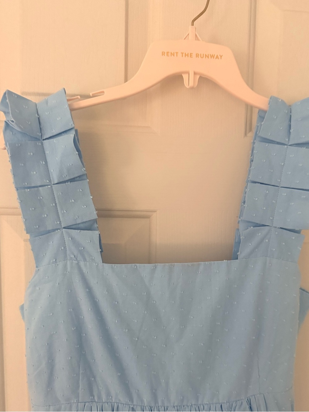 LAKE Women’s Light Blue Ruffle Strap Maxi Dress - Picture 2 of 5